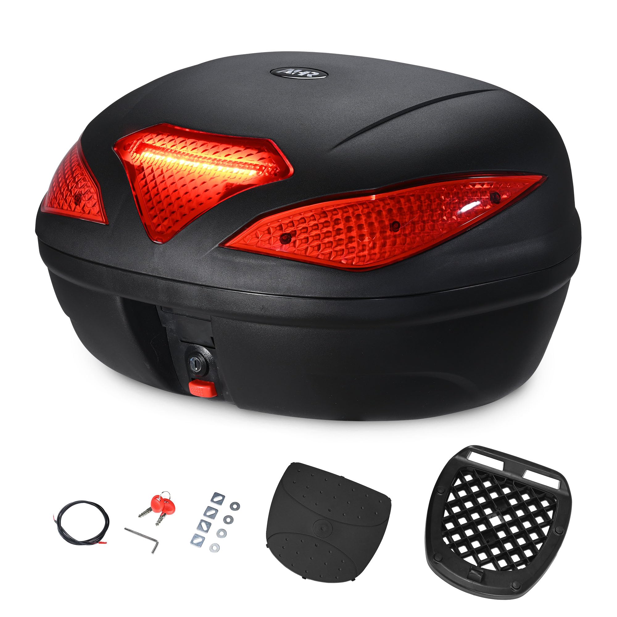 AMOS Forever Sensible Motorcycle Clubセット Amazon.com: Yescom AHR 48L Motorcycle Top Case with Light
